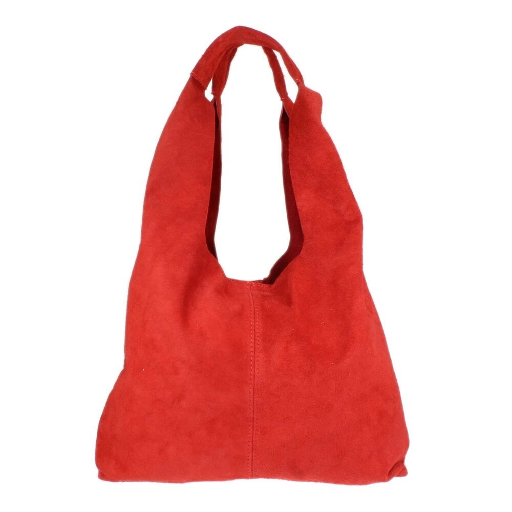 1559 Plain Open Shoulder Bag Red
